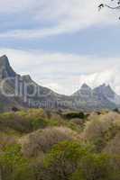 Scenic mountain landscape in Mauritius