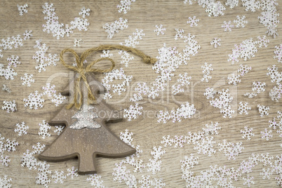Handmade decorative textile Christmas heart