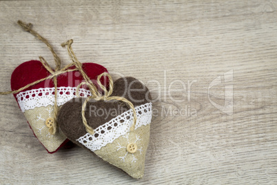 Christmas background with wood grain texture