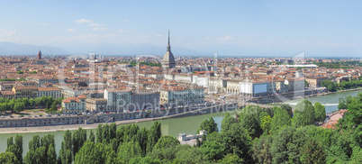 Aerial view of Turin