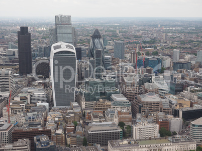 Aerial view of London