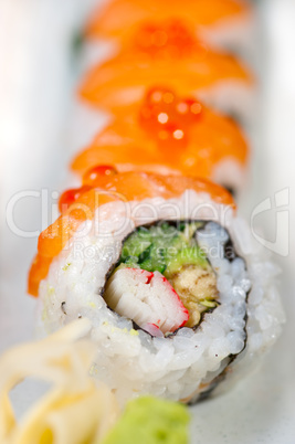 fresh sushi choice combination assortment selection