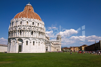Piazza dei Miracoli, Baptisterium, Schiefer Turm von Pisa