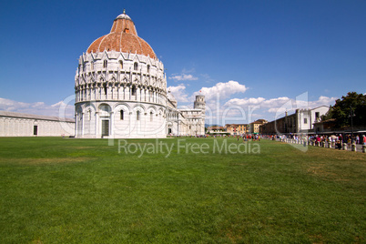 Piazza dei Miracoli, Baptisterium, Schiefer Turm von Pisa