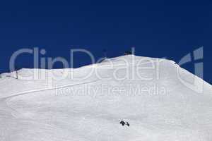 Ski slope and ropeway