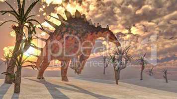 Kentrosaurus dinosaur - 3D render