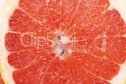 cut of ripe grapefruit