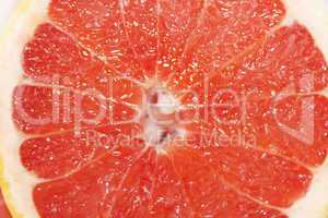 cut of ripe grapefruit