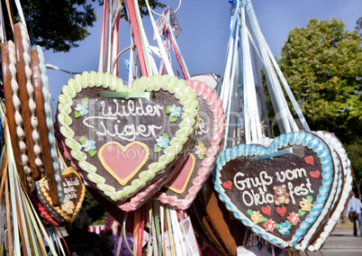 Oktoberfest gingerbread heart