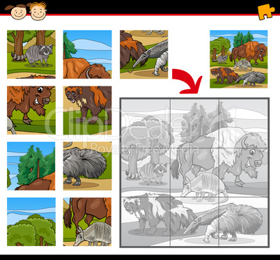 wild animals jigsaw puzzle game