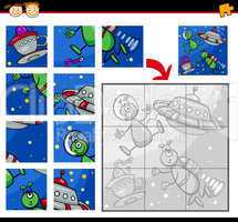 ufo aliens jigsaw puzzle game