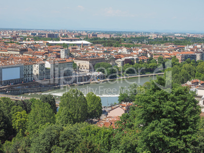 Aerial view of Turin