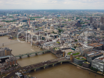 Aerial view of London