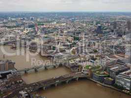 Aerial view of London