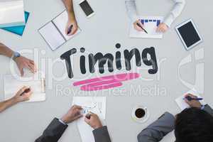 Timing against business meeting