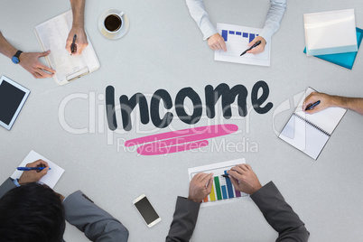 Income against business meeting