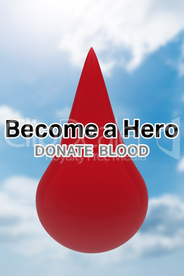 Composite image of blood donation