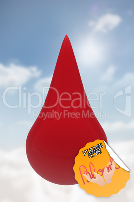 Composite image of blood donation