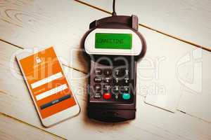 Composite image of mobile payment