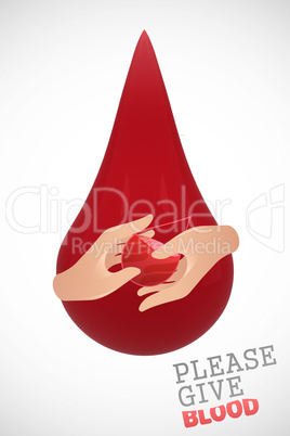 Composite image of blood donation