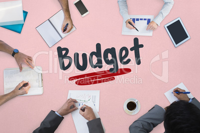 Budget against business meeting