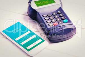 Composite image of mobile payment