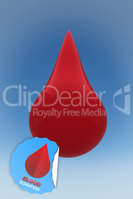 Composite image of blood donation