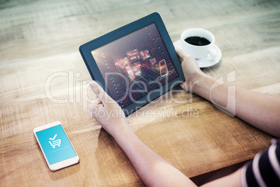 Composite image of payment successful screen
