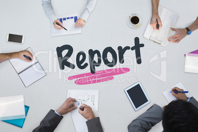 Report against business meeting