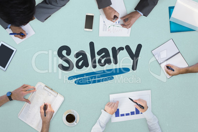 Salary against business meeting