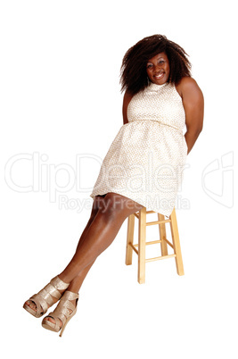 Happy African woman portrait.