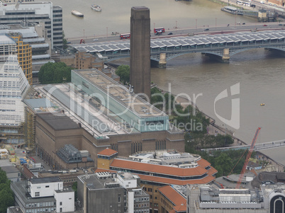 Aerial view of London