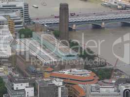 Aerial view of London