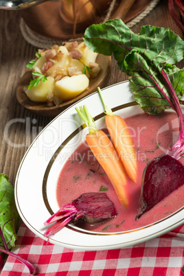 Botwinka - Soup of young beet leaves