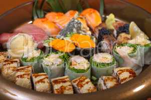 fresh sushi choice combination assortment selection