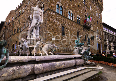 Neptunbrunnen, Florenz, Toskana