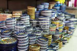 Souvenirs shop in Arab quarter .