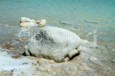 Beautiful coast of the Dead Sea .