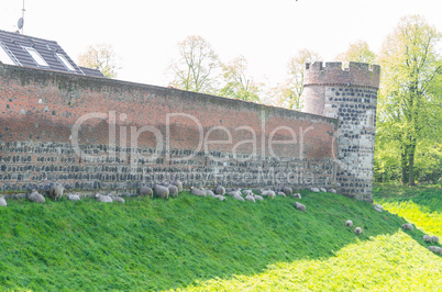 Mittelalterlichen Stadtmauer mit Scharfen     Medieval wall with