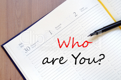 Who are you concept Notepad