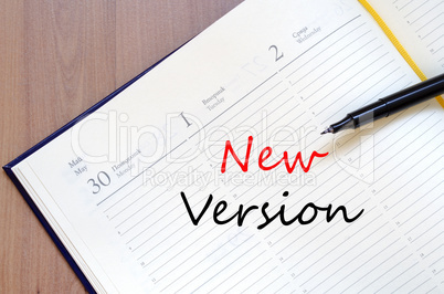 New version concept Notepad
