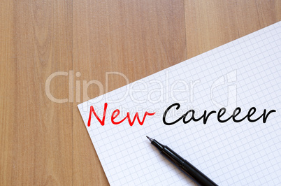 New career concept Notepad