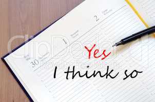 Yes i think so text concept