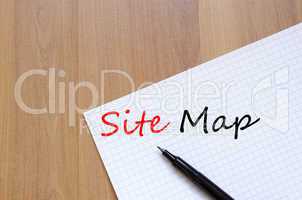 Site map text concept