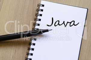 Java text concept