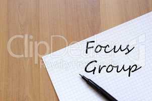 Focus group text concept
