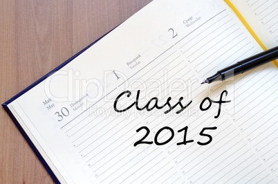 Class of 2015 concept Notepad