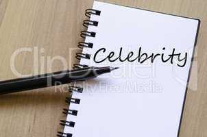 Celebrity concept Notepad