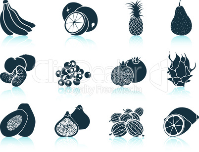 Set of fruit icons