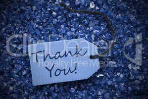 Purple Stones With Label Thank You